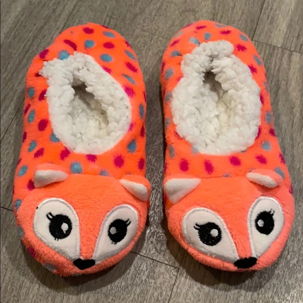 Kids House Fox Slippers